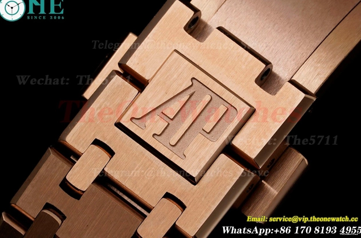 Oak Qtz Ladies RG JJF Swiss 33mm Diamond Grey RG Royal 0405